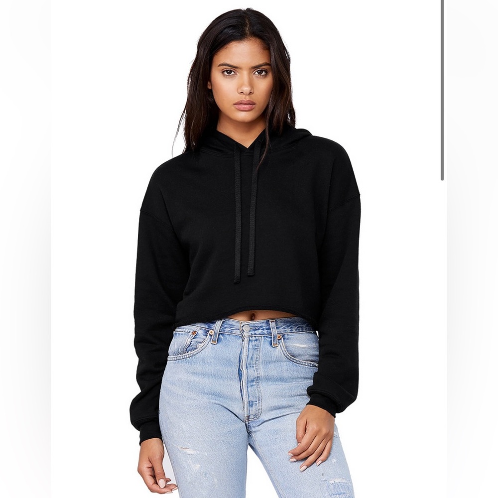 Bella + Canvas Womens Cropped Hoodie
